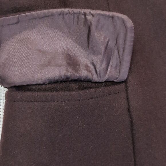 Miu Miu mocha brown authentic longline zipup floral embroidered wool coat eu36 - Picture 15 of 17